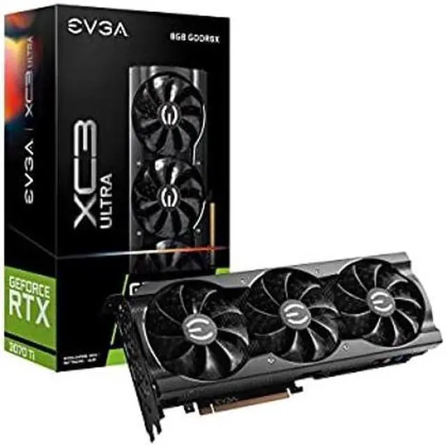 Main image of EVGA GeForce RTX 3070 Ti XC3 Ultra Gaming, 08G-P5-3785-KL, 8GB GDDR6X, iCX3 Cooling, ARGB LED, Metal Backplate