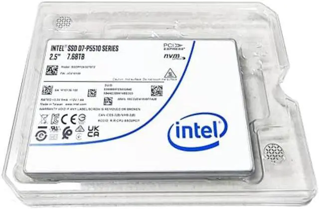 Alt view image 2 of 2 - Intel SSD D7-P5510 Series 7.68TB