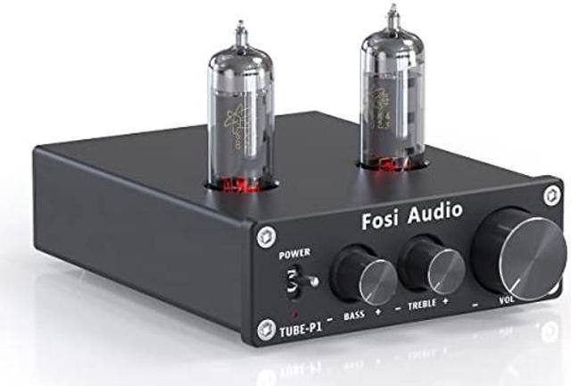 Fosi Audio P1 Tube Preamplifier Mini Hi-Fi Stereo Preamp 6K4 Valve Vacuum  Pre-amp with Treble Bass Tone Control for Home Theater HiFi System(not for  Turntable) 