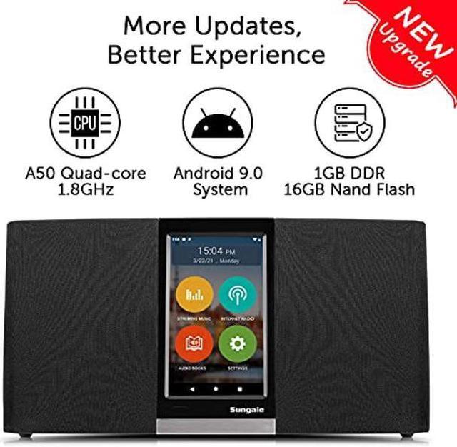  Updated OS, Quad Core CPU, Sungale 3RD Gen WiFi Internet Radio  with 4.3 Easy-Operation Touchscreen, Listen to Your Favorite Music from  Thousands of Internet Radio Station, Streaming Music, Audiobooks :  Electronics