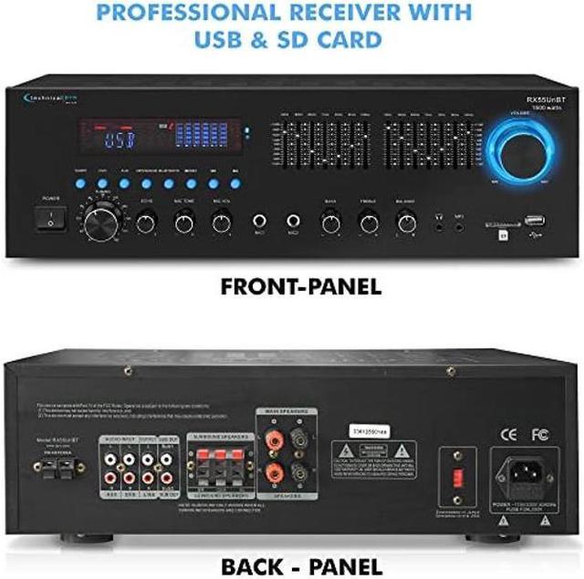 Technical Pro 1500 Watts Professional Receiver with USB & SD Card