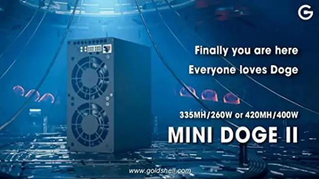 Alt view image 3 of 3 - Goldshell Mini Doge II 2 420 MH/s Dogecoin Miner w/WiFi