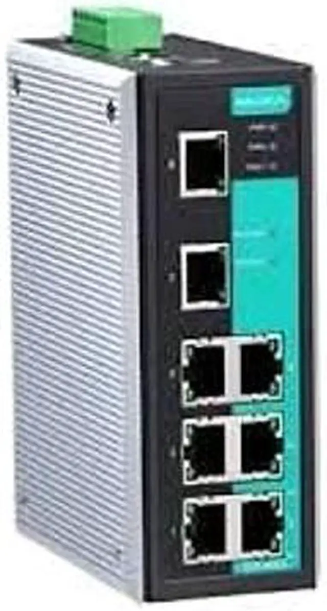 Main image of MOXA EDS-408A - 8 Ports Entry Level Managed Ethernet Switch with 8 10/100 BaseTx Ports, Port Base VLAN and QoS, 0~60degC