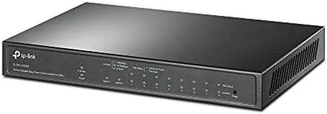 Alt view image 2 of 5 - TP-Link TL-SG1210MPE | 8 Port Gigabit PoE Switch | Easy Smart Managed | 8 PoE+ Ports @123W, w/ 2 Uplink Gigabit Ports + 1 Combo SFP Slot | Limited Lifetime Protection | QoS, Vlan, IGMP & LAG