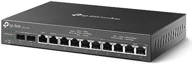 Main image of TP-Link ER7212PC | Omada Router, PoE Switch & Controller 3-in-1 Gigabit VPN Router | Up to 4 WAN | 8 PoE+ LAN Port @ 110W | Fanless | Easy Installation | Load Balance