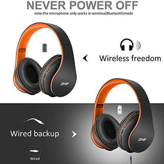 Zihnic foldable wireless discount and wired stereo headset