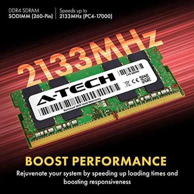 Alt view image 3 of 5 - A-Tech 16GB (2x8GB) DDR4 2133MHz SODIMM PC4-17000 2Rx8 Dual Rank 260-Pin CL15 1.2V Non-ECC Unbuffered Notebook Laptop RAM Memory Upgrade Kit