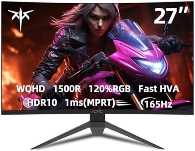  KTC Gaming Monitor, 27 Inch 1440p 165Hz Monitor, 2K