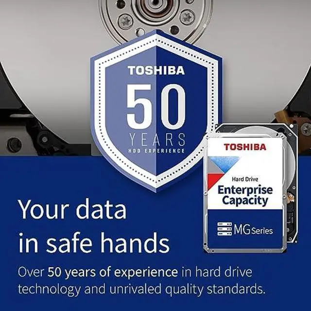 Alt view image 5 of 5 - Toshiba MG08ACA16TE 16TB 7200RPM 512e 3.5" SATA Enterprise Desktop Hard Drive