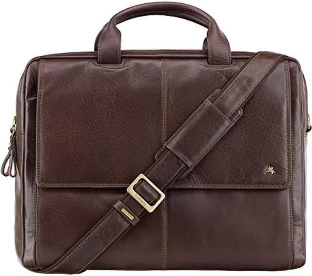 Visconti ML24 Leather Laptop Computer Case Shoulder Messenger Bag