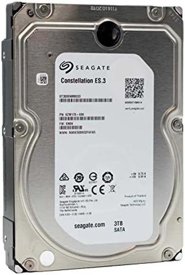 Main image of Seagate Constellation ES.3 | ST3000NM0033 | 3TB 7.2K RPM 128 MB Cache 3.5" SATA 6Gb/s | Enterprise Internal Hard Disk Drive HDD