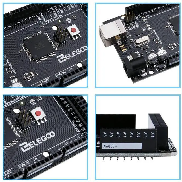 Alt view image 5 of 5 - ELEGOO MEGA R3 Board ATmega 2560(Black) & ELEGOO UNO R3 Board ATmega328P