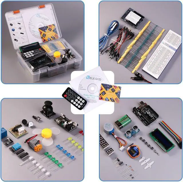 Alt view image 2 of 5 - ELEGOO UNO Project Super Starter Kit with Tutorial and UNO R3 Board Compatible with Arduino IDE