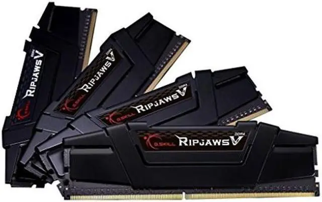 Alt view image 2 of 3 - G.SKILL Ripjaws V Series (Intel XMP) DDR4 RAM 64GB (4x16GB) 3200MT/s CL16-18-18-38 1.35V Desktop Computer Memory UDIMM - Black (F4-3200C16Q-64GVK)
