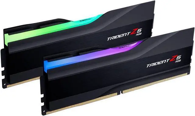 Main image of G.SKILL Trident Z5 RGB Series (Intel XMP 3.0) DDR5 RAM 32GB (2x16GB) 8000MT/s CL38-48-48-128 1.45V Desktop Computer Memory UDIMM - Matte Black (F5-8000J3848H16GX2-TZ5RK)