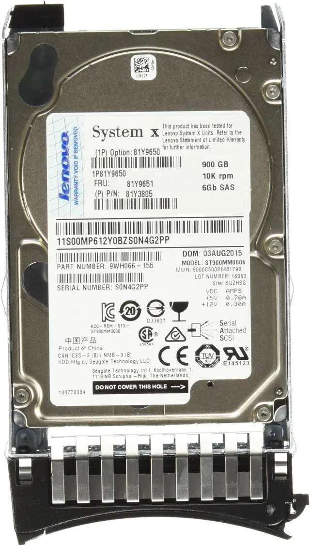 Main image of IBM 900 GB 2.5-Inch Internal Hard Drive 81Y9650
