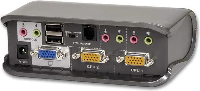 Alt view image 2 of 4 - IOGEAR 2-Port MiniView Extreme Multimedia KVMP Switch, w/Full Set of Cables, (GCS1732)