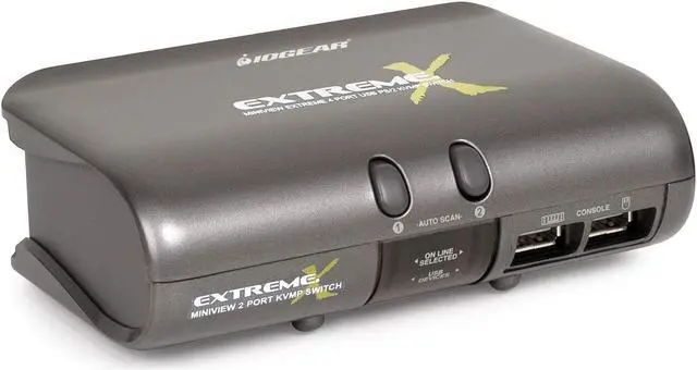 Alt view image 3 of 4 - IOGEAR 2-Port MiniView Extreme Multimedia KVMP Switch, w/Full Set of Cables, (GCS1732)