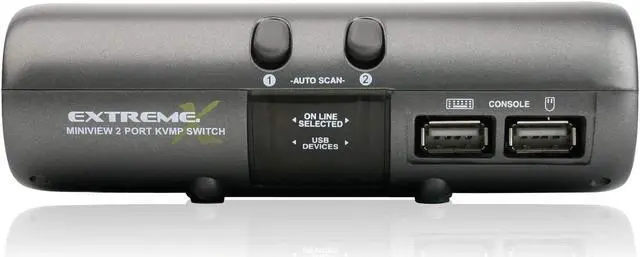 Alt view image 4 of 4 - IOGEAR 2-Port MiniView Extreme Multimedia KVMP Switch, w/Full Set of Cables, (GCS1732)