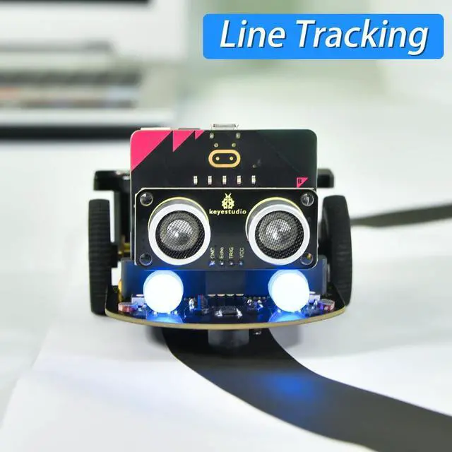 Alt view image 4 of 5 - KEYESTUDIO Micro:bit V2 Robot Starter Kit (without Microbit) for Makecode and Python