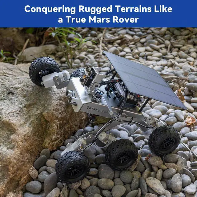 Alt view image 5 of 5 - SunFounder GalaxyRVR Mars Rover Kit, Smart Video Robot Car Kit Compatible with Arduino Uno R3 with ESP32 CAM for Real-Time FPV Visuals, R3 Board & Rechargeable Batteries Included