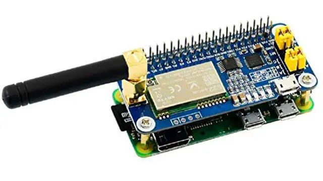 Alt view image 5 of 5 - waveshare SX1262 LoRa HAT for Raspberry Pi 915MHz Frequency Band Data Transmission up to 5km Support Auto Repeating to Transmit Longer Wake on Radio Wireless Config Carrier Sensing Communication Key