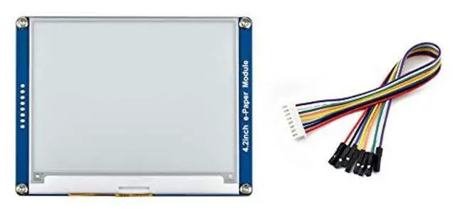 Alt view image 2 of 5 - Waveshare 4.2inch E-Ink Display Module Compatible with Raspberry Pi 5/4B/3B/Zero/Zero W/Zero 2W/Pico/Pico W/Pico WH, 400x300 Resolution SPI Interface
