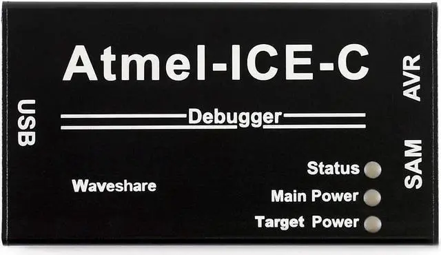 Main image of Waveshare Atmel-ICE-C Debugger Programmer Powerful Development Tool Atmel SAM and AVR Microcontrollers Original ATMEL-ICE-PCBA Inside Durable Aluminium Alloy Enclosure
