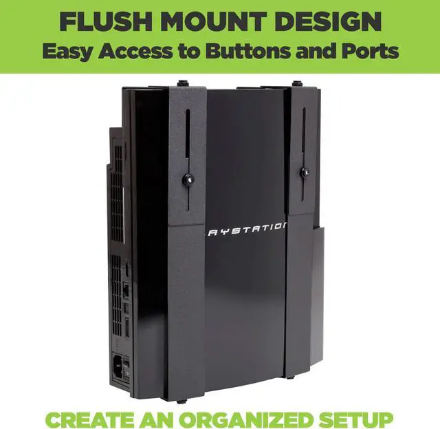 Alt view image 5 of 5 - HIDEit Mounts Uni-MXW Mount - Patented in 2015 - Adjustable Medium Extra Wide Device Wall Mount, Hide Your Cable TV Box, Video Game Consoles, Receivers, Cable Boxes, Gaming PCs and More