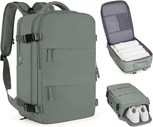 Main image of coofay Large Travel Backpack For Women Men Airline Approved Carry On Backpack Flight Approved Waterproof Sports Luggage Backpack Casual Daypack Small Hiking Backpack
