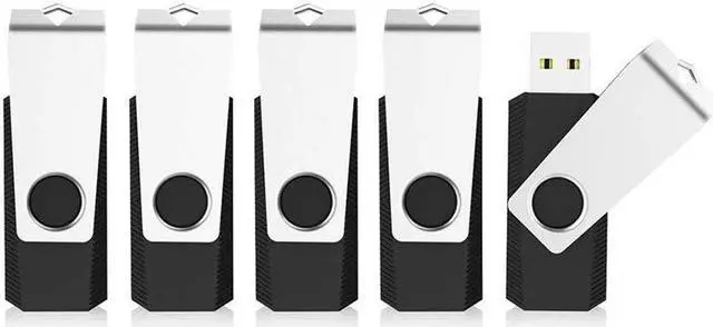 Main image of KEXIN 128GB Flash Drive 5 Pack USB 2.0 Thumb Drive USB Drive Memory Stick, Black