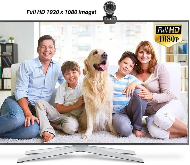 Alt view image 5 of 5 - Stopmotion Explosion USB 2.0 HD Pro Widescreen Video Full 1080p Webcam with Built in Microphone and Flex Stand for Windows PC, Laptops and Apple OS X