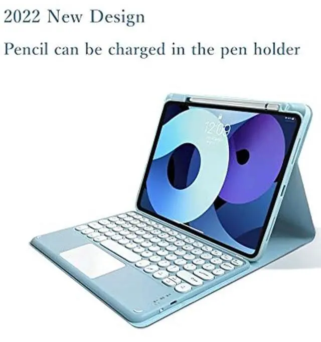 Alt view image 5 of 5 - kaitesi Keyboard Case Compatible with iPad Mini 7 A17 Pro/iPad Mini 6th Generation Touchpad Detachable Keyboard Support Pencil Charging (Light Pink)