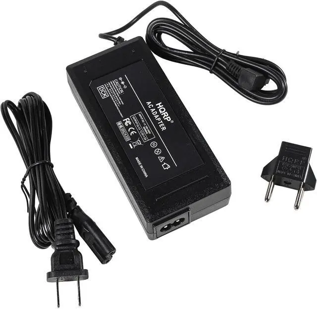 Alt view image 5 of 5 - HQRP AC Adapter/Power Supply Compatible with Nikon EH-6 / EH-6A D2 D2H D2Hs D2X D2Xs D3 D3S D3X D200 Digital Camera with USA Cord & Euro Plug Adapter