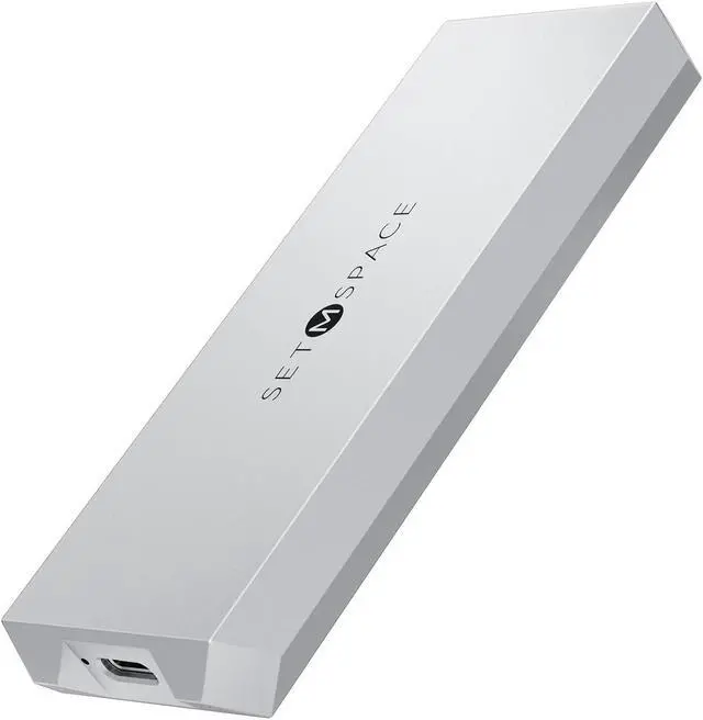 Main image of NVME Enclosure ['Tough Guy' Quality], 20 Gbps M.2 Enclosure for M-Key PCIe NVME, Solid Aluminium Alloy SETMSPACE M.2 Enclosure with USBC/A Cable, Screw Fixed SSD Enclosure for 2230/2242/2260/2280