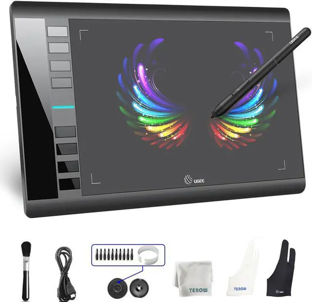 Main image of Graphics Drawing Tablet, UGEE M708 10 x 6 inch Large Digital Drawing Pad with 8 Hot Keys 8192 Levels Pen, Graphic Tablets for Computer Graphic Board Creation Sketch for PC/Laptop/Mac OS/Linux/Chrome