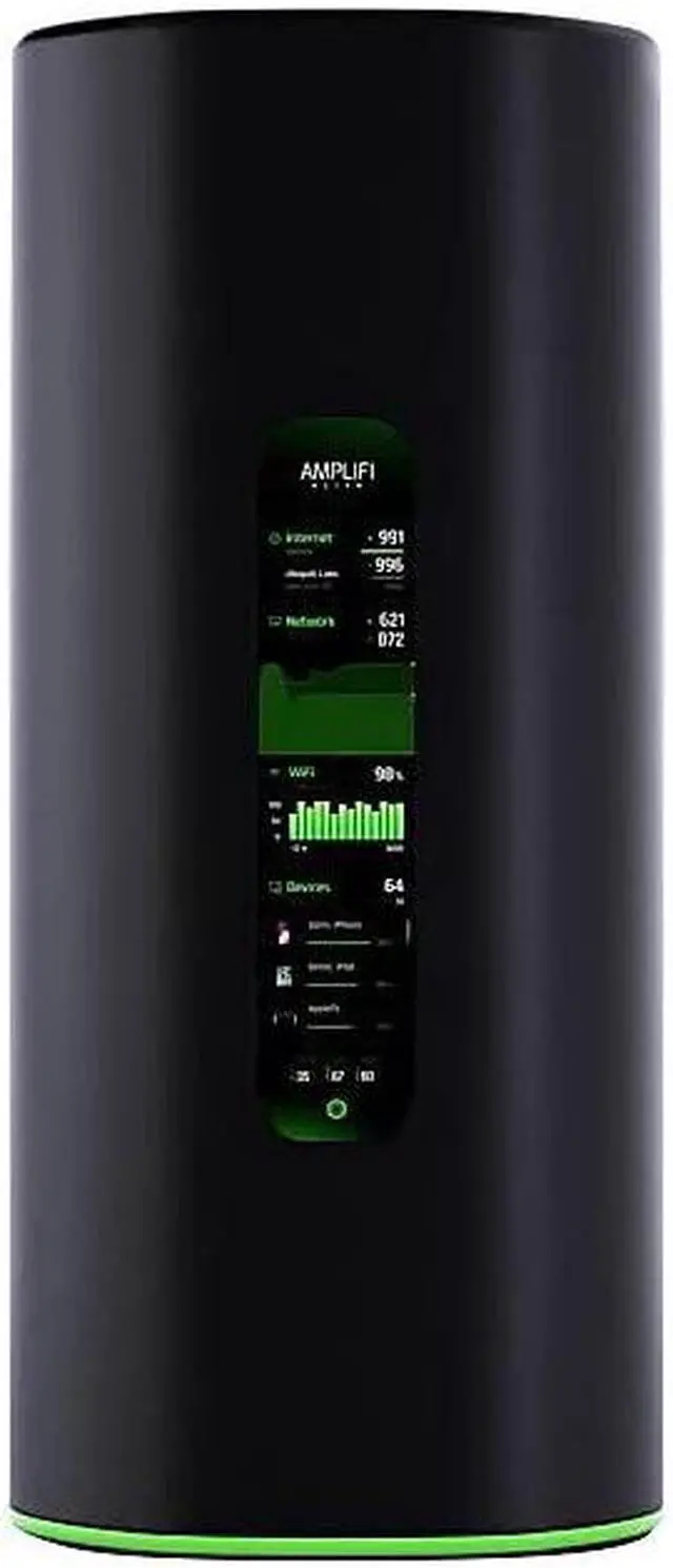 Alt view image 3 of 5 - AmpliFi Alien WiFi 6 WiFi System, Seamless Whole Home Wireless Internet Coverage, WiFi Router with Touchscreen Display, 4 Gigabit Ethernet Ports, Ethernet Cable, and MeshPoint