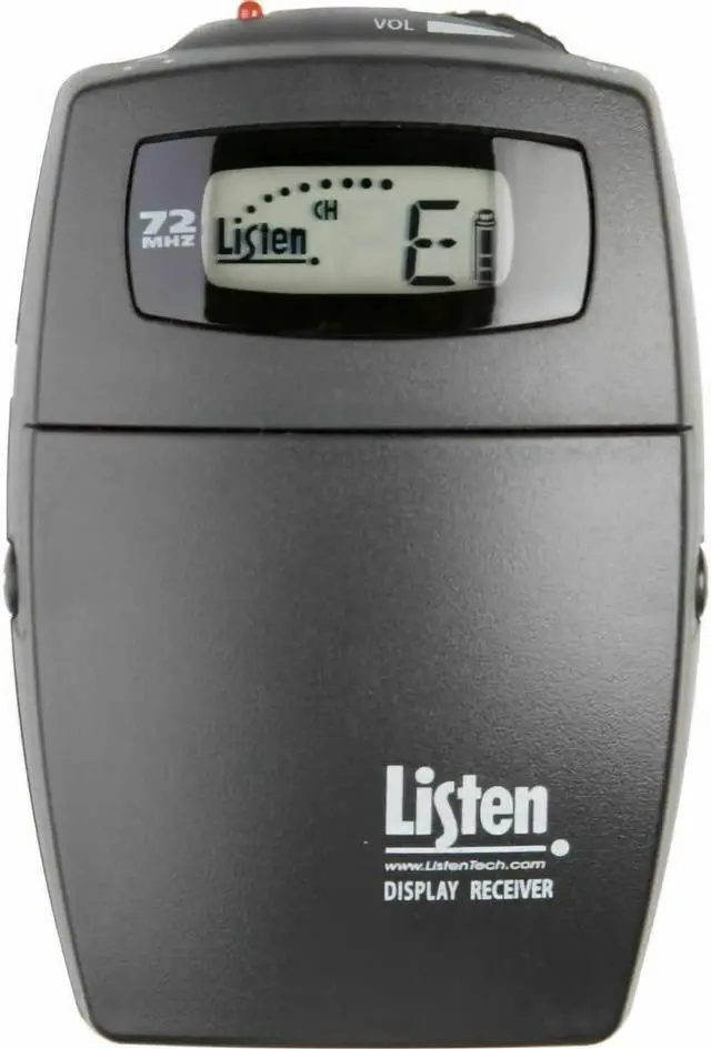 Main image of Listen Technologies Portable Display RF Receiver (72 MHz)