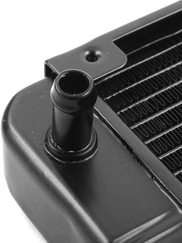 Alt view image 3 of 4 - uxcell Aluminum Heat Exchanger Radiator 18 Pipes Water Cooling Radiator for PC CPU Water Cool System Computer 240mm Black