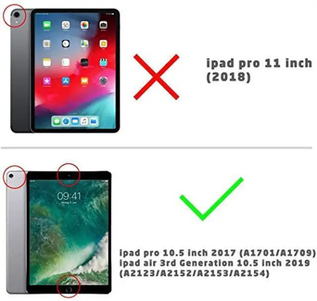 Alt view image 2 of 5 - SUPCASE Unicorn Beetle PRO Case for iPad Air 3 (2019) and iPad Pro 10.5'' (2017), Heavy Duty with Built-in Screen Protector Full-body Rugged Protective Case (White)