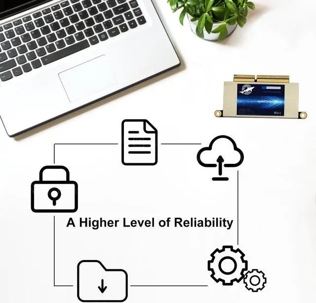 Alt view image 4 of 5 - DOGFISH SSD 256GB Internal Solid State Drive PCIe NVMe Gen3.0x4 for Upgrade 2016 2017 13" MacBook PRO A1708EMC 2978/3164 Non-Touch Bar Models(Late 2016-Mid 2017 Year)