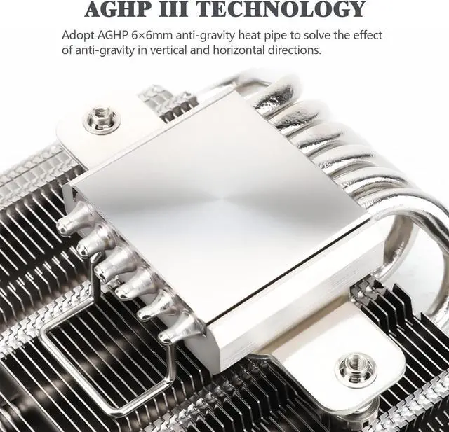 Alt view image 2 of 5 - Thermalright AXP120-X67 Low Profile CPU Air Cooler with Quite 120mm TL-C12015 PWM Fan, 6 Heat Pipes, 67mm Height Cooling, for AM4/ AM5,Intel LGA 1700/1851/1150/1151/1200/2011