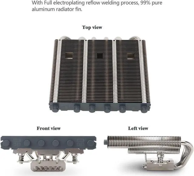Alt view image 5 of 5 - Thermalright AXP120-X67 Low Profile CPU Air Cooler with Quite 120mm TL-C12015 PWM Fan, 6 Heat Pipes, 67mm Height Cooling, for AM4/ AM5,Intel LGA 1700/1851/1150/1151/1200/2011