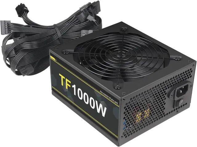 Alt view image 2 of 5 - 1000W Power Supply Full Voltage 100-240V Active PFC Gaming PSU Computer Power Supplies Non-Modular 80 Plus Gold for Desktop PC Server