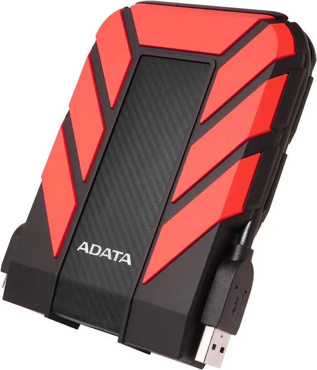 Alt view image 3 of 5 - ADATA AHD710P-1TU31-CRD Pro 1TB USB 3.1 IP68 Waterproof/Shockproof/Dustproof Ruggedized External Hard Drive, Red