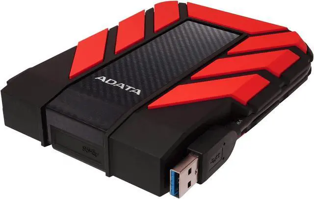 Alt view image 5 of 5 - ADATA AHD710P-1TU31-CRD Pro 1TB USB 3.1 IP68 Waterproof/Shockproof/Dustproof Ruggedized External Hard Drive, Red