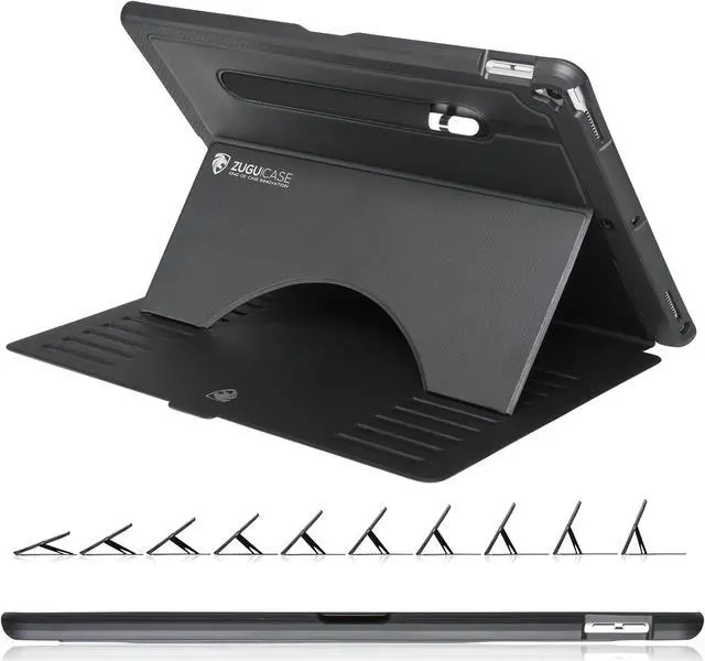 Main image of ZUGU CASE 2017/2015 iPad Pro 12.9 inch (Old Model) 1st & 2nd Gen Case Prodigy X, Very Protective But Thin, Convenient Magnetic Stand, Sleep/Wake Cover for Men & Women, Black