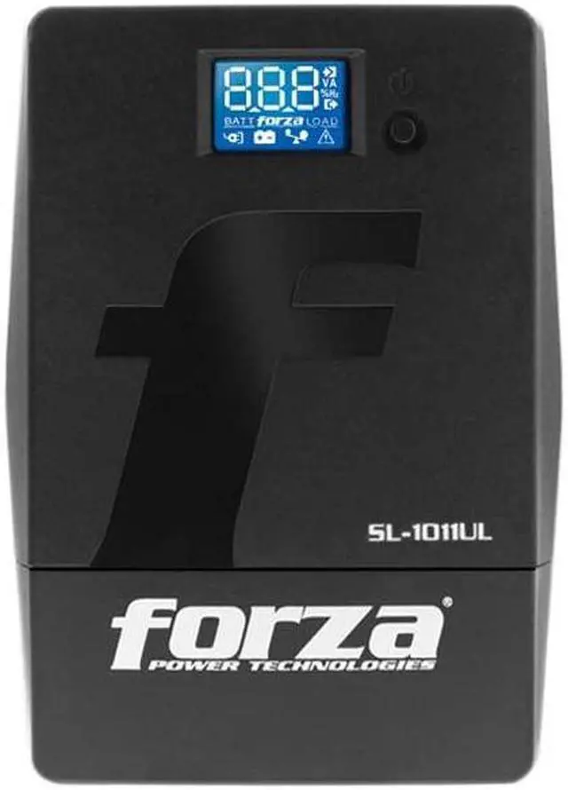 Main image of Forza Smart UPS Battery Backup & Surge Protector with 8 Outlets 1000VA (600W) Interactive Surge Protector with Emergency Battery Backup Power Supply and AVR (1011UL)