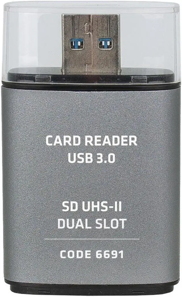 Alt view image 4 of 5 - ProMaster USB 3.0 SD UHSII Card Reader - Dual Slot SD, (Model 6691)