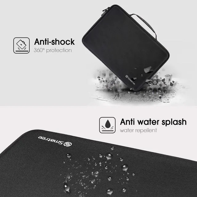 Alt view image 5 of 5 - Smatree Hard Carrying Case Compatible for 13inch MacBook Air M4 2025/2024/2022 A3313/A2681, 13inch iPad Air M3 2025, 14inch MacBook Pro 2024 M4/2023 A2918/A2992/A2779, iPad Pro M4 2024, Black